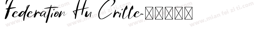 Federation Hu Crille字体转换